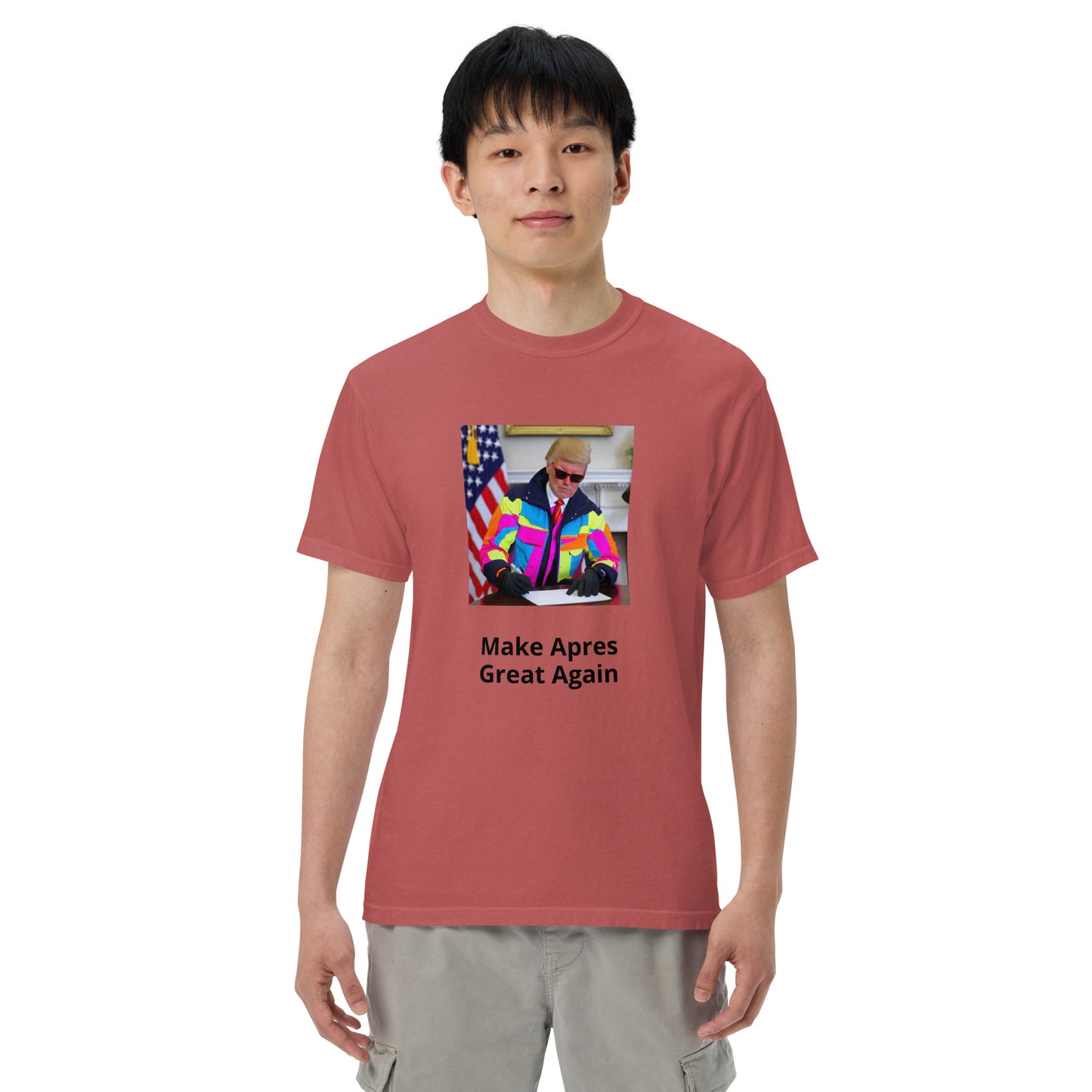 Make Apres Great Again Men’s garment-dyed heavyweight t-shirt