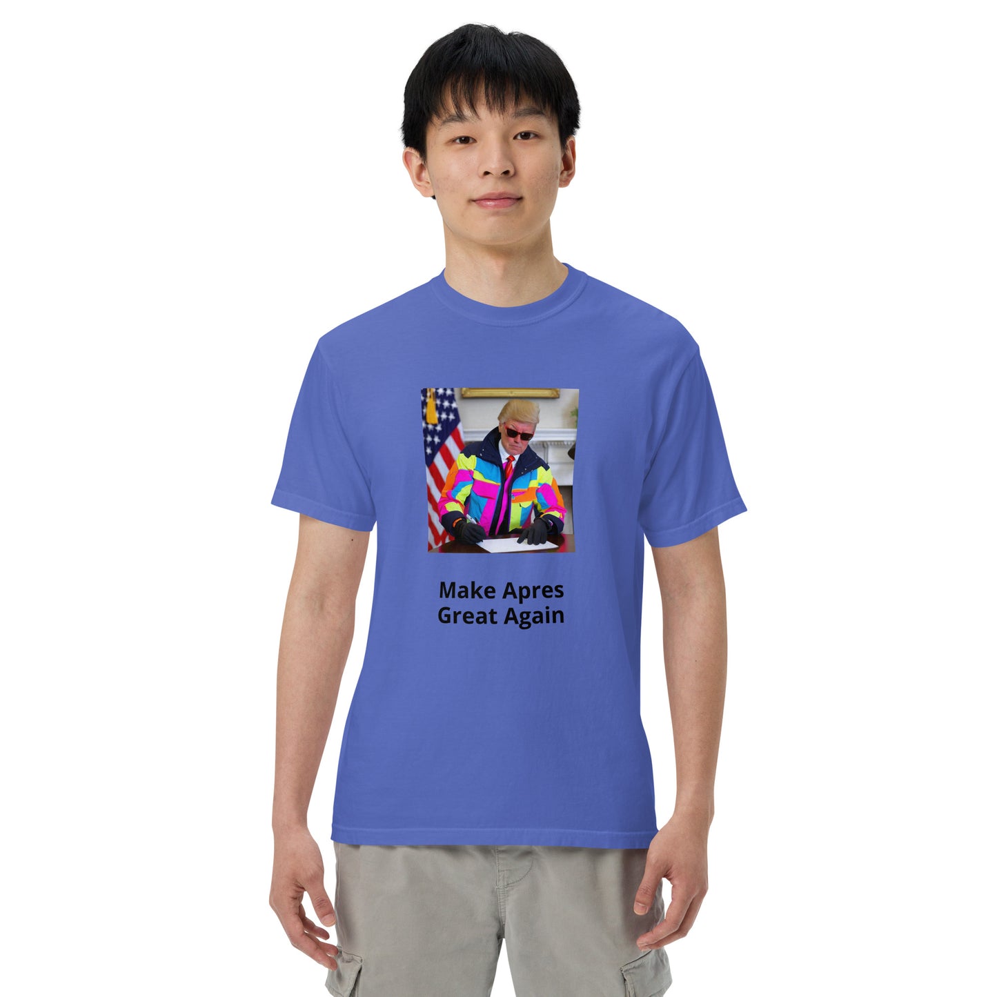 Make Apres Great Again Men’s garment-dyed heavyweight t-shirt