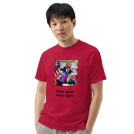 Make Apres Great Again Men’s garment-dyed heavyweight t-shirt