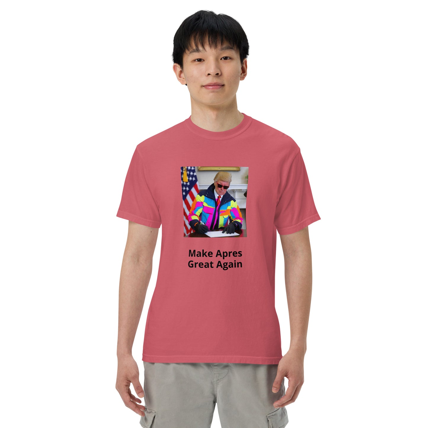 Make Apres Great Again Men’s garment-dyed heavyweight t-shirt